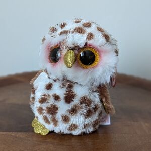 NWT Ty Beanie Boo WHOOLIE Owl Plush Toy